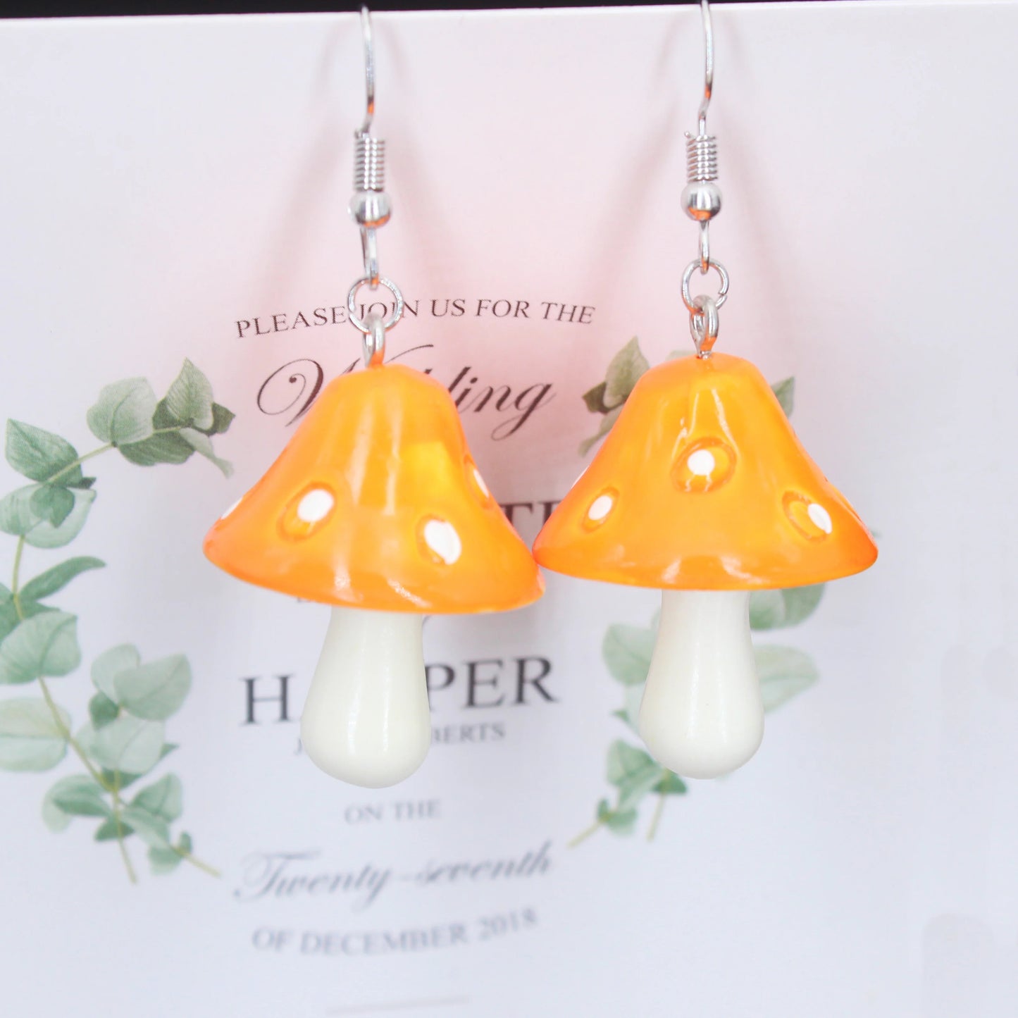 Mushroom earrings