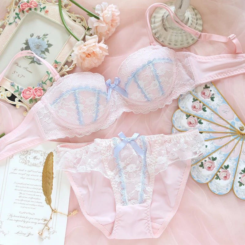 Bridgerton blues lingerie set - Blossoms&Moss