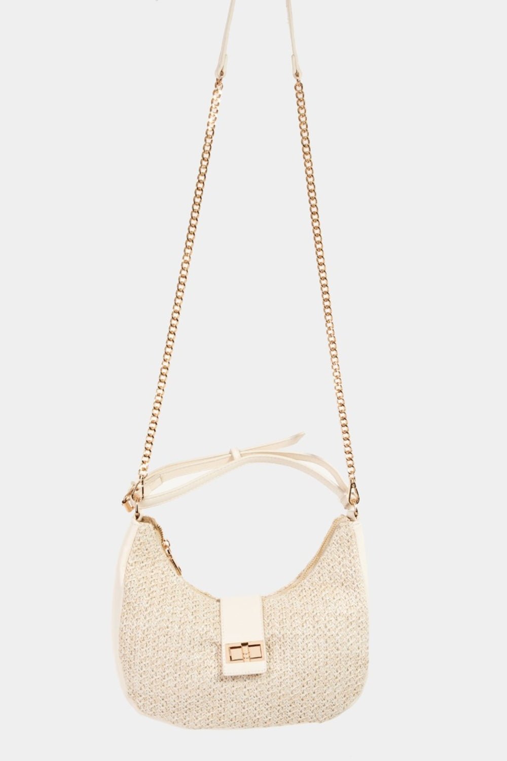 Fame Straw Braid Hobo Bag - Blossoms&Moss