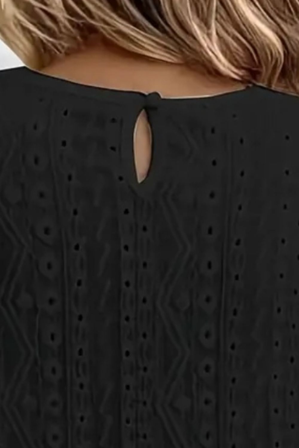 Lace Eyelet Long Sleeve Top - Blossoms&Moss