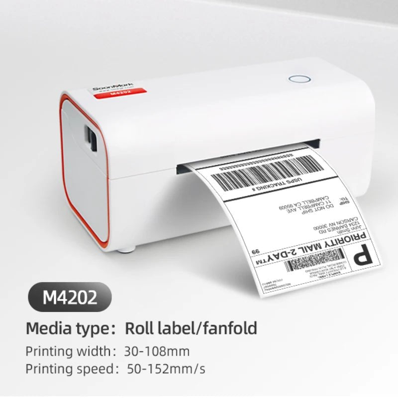 M4202 4x6 Thermal mailing Shipping Label Printer, Postage Label Printer For Small Business, Wireless Label Printer For Shipping - Blossoms&Moss