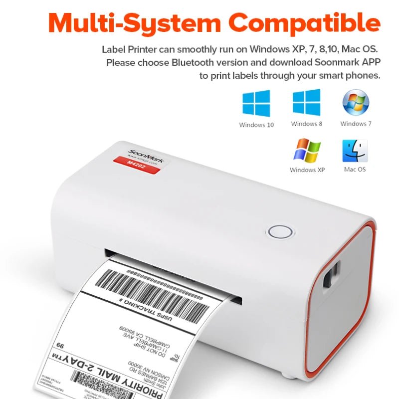 M4202 4x6 Thermal mailing Shipping Label Printer, Postage Label Printer For Small Business, Wireless Label Printer For Shipping - Blossoms&Moss