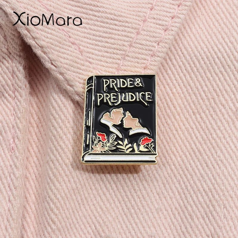 Pride and Prejudice Enamel Pin - Blossoms&Moss