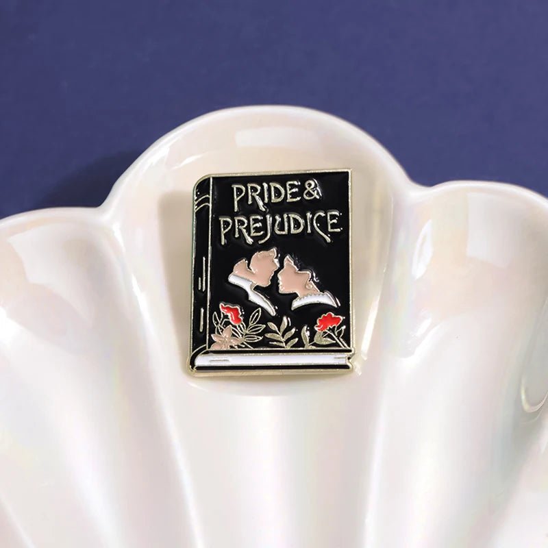 Pride and Prejudice Enamel Pin - Blossoms&Moss