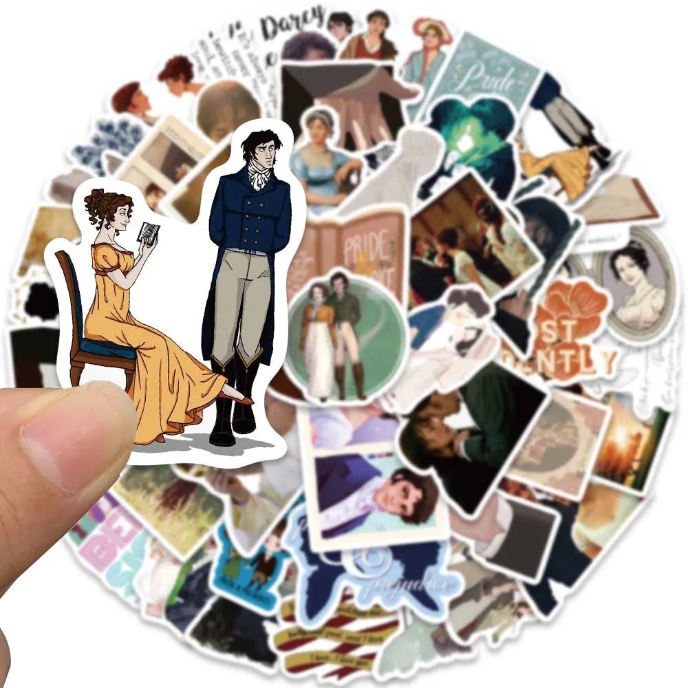 Pride & prejudice stickers - Blossoms&Moss