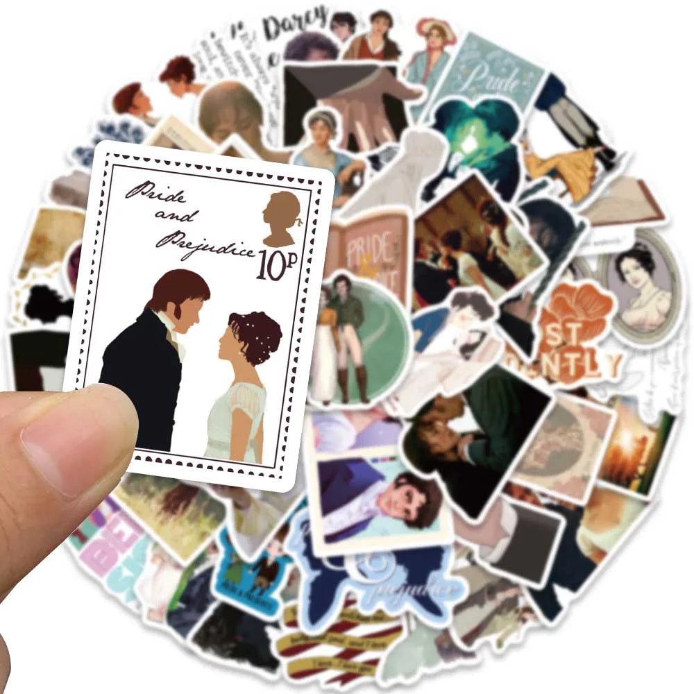 Pride & prejudice stickers - Blossoms&Moss