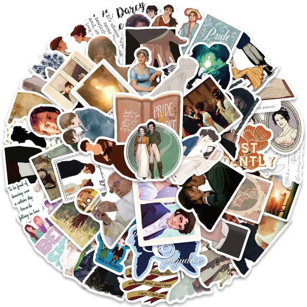 Pride & prejudice stickers - Blossoms&Moss