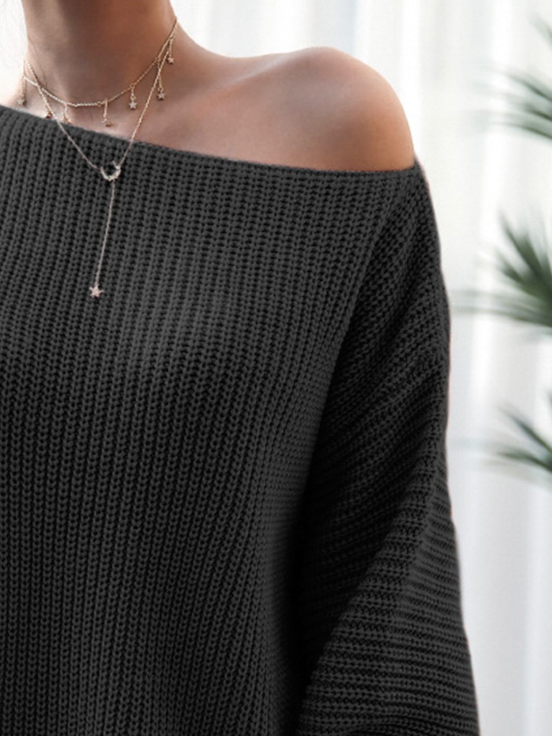 Rib - Knit Mini Sweater Dress - Blossoms&Moss