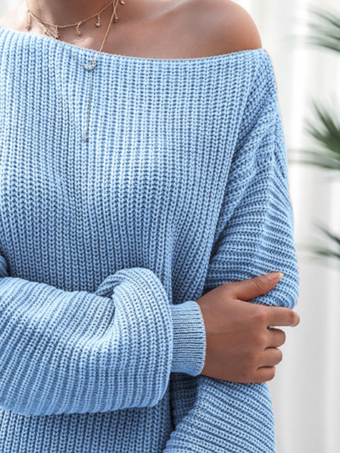 Rib - Knit Mini Sweater Dress - Blossoms&Moss