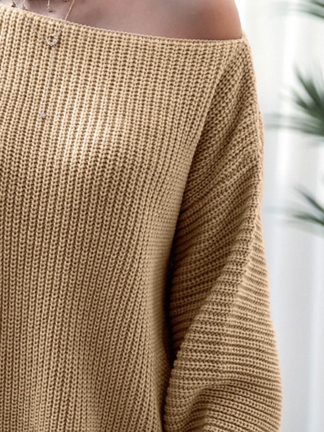 Rib - Knit Mini Sweater Dress - Blossoms&Moss