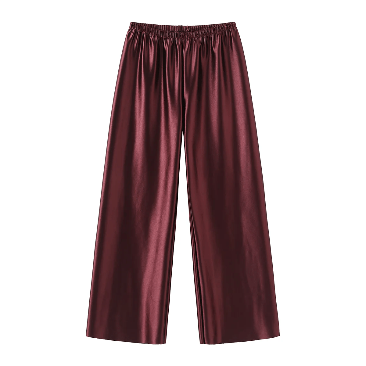 Satin Wide Leg Pants Long Floor Casual Pants Women's Summer - Blossoms&Moss