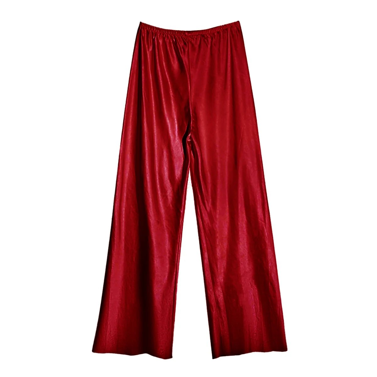 Satin Wide Leg Pants Long Floor Casual Pants Women's Summer - Blossoms&Moss