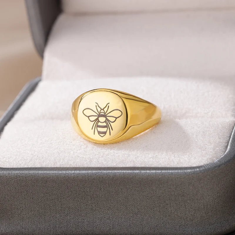 Save the bees statement ring - Blossoms&Moss