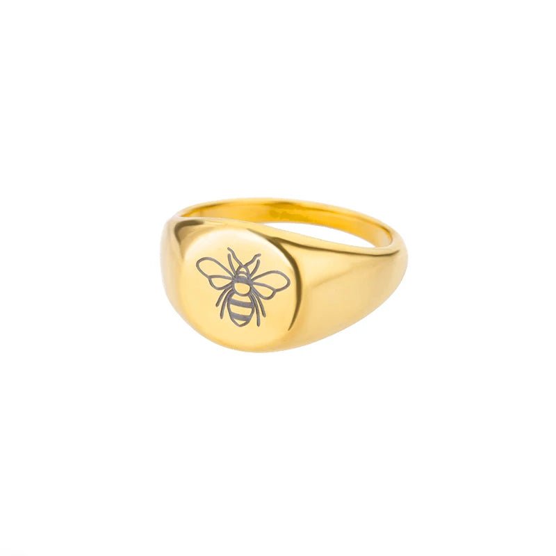 Save the bees statement ring - Blossoms&Moss