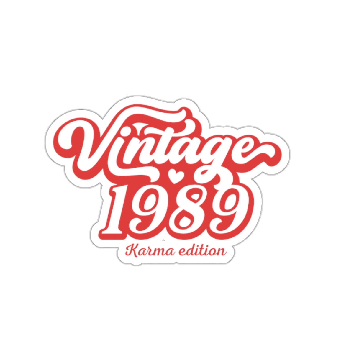 Vintage 1989 karma edition sticker