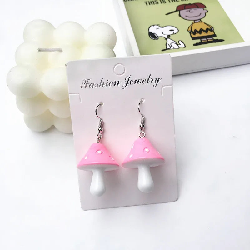 Mushroom earrings