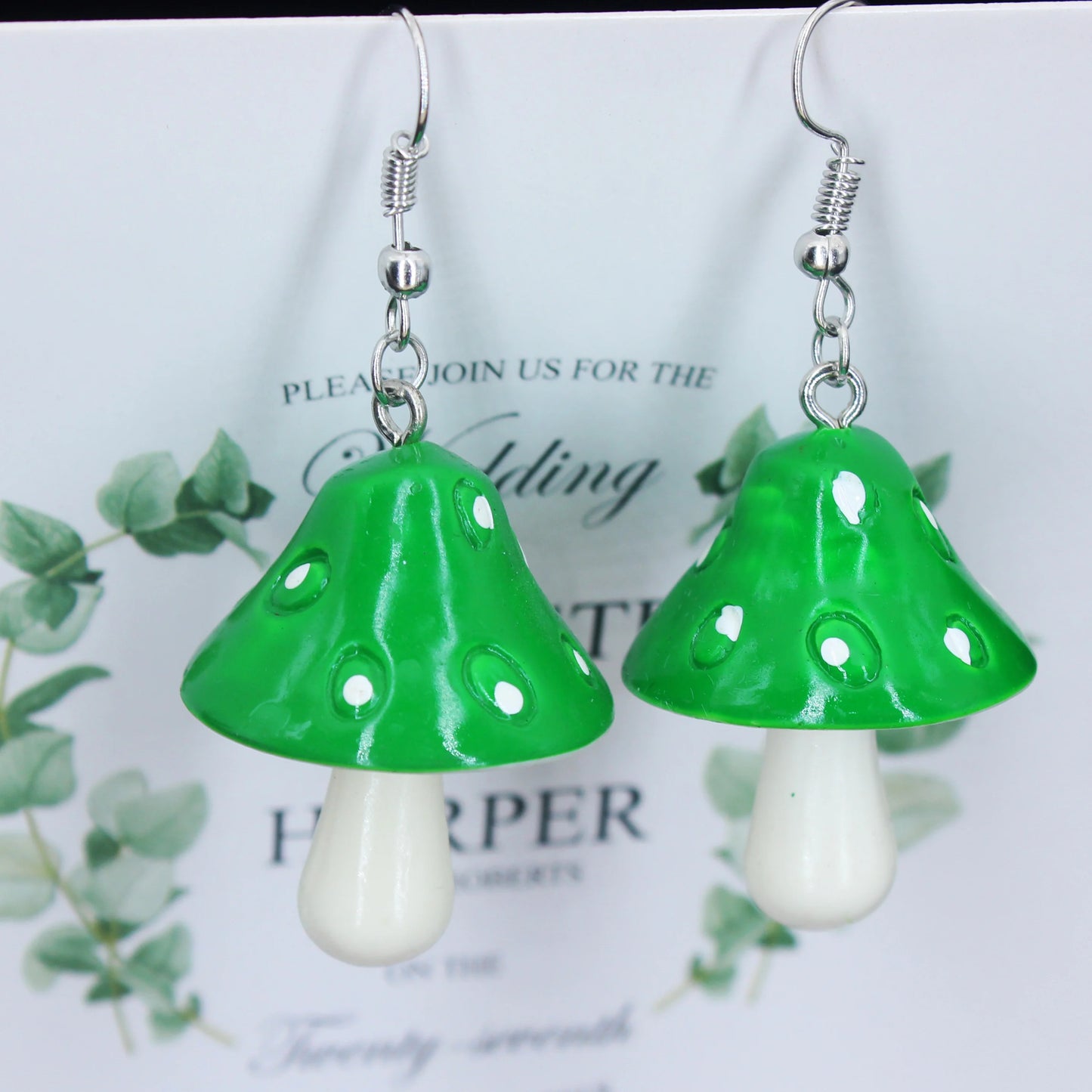 Mushroom earrings
