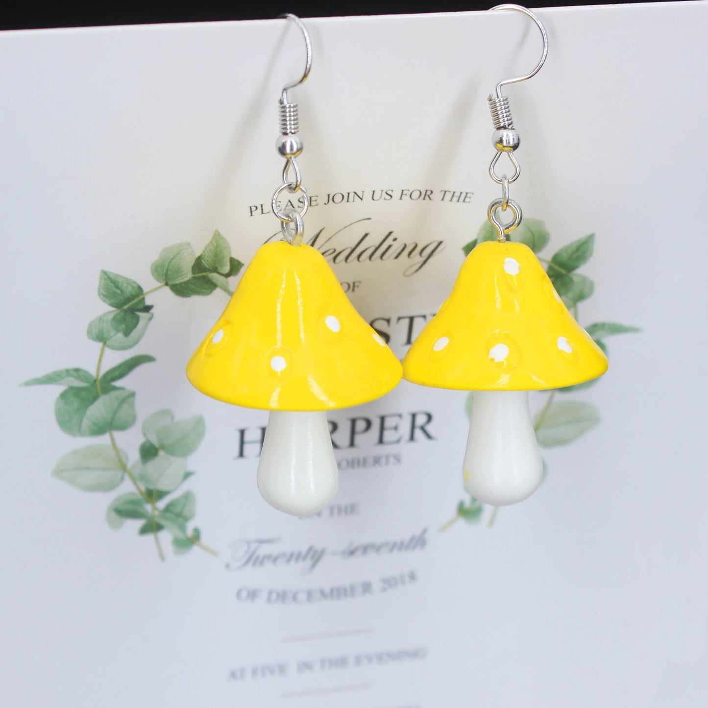 Mushroom earrings