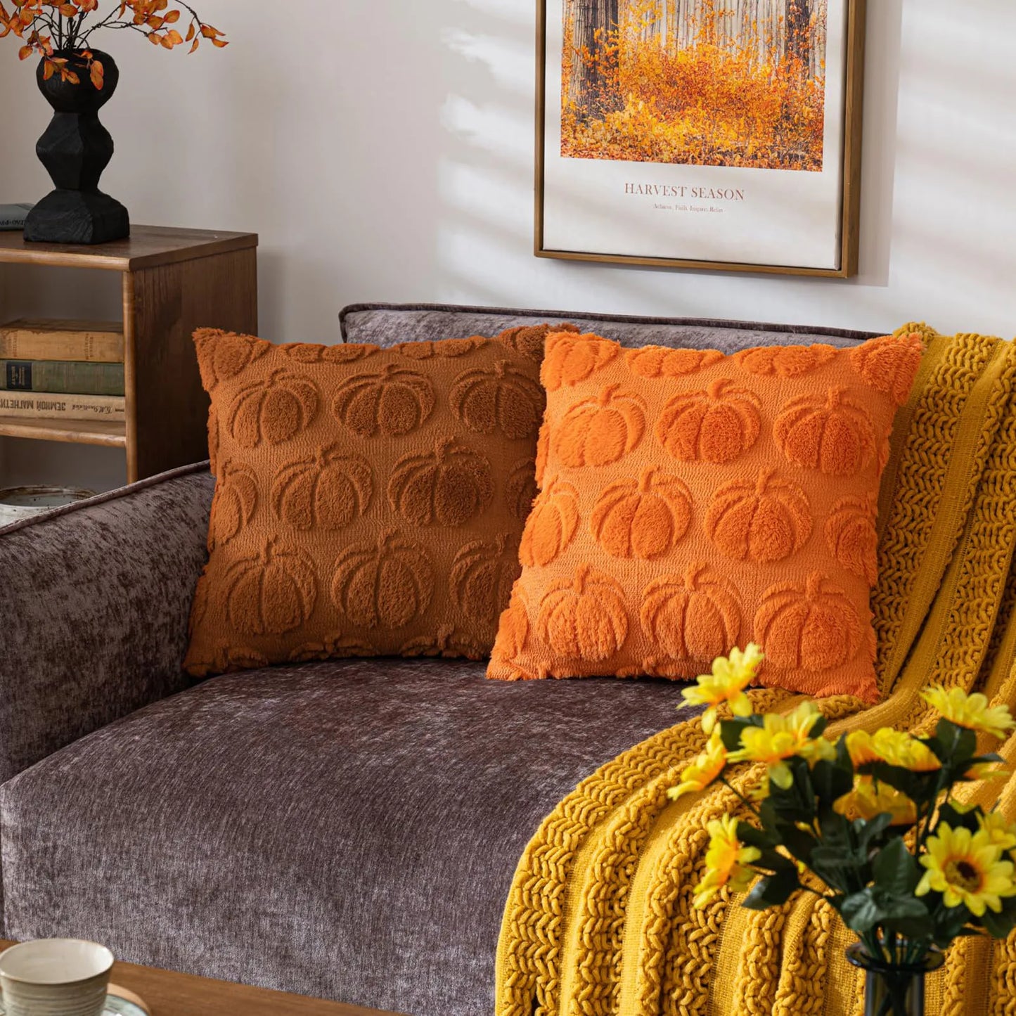 Autumn Pumpkin pillow cover