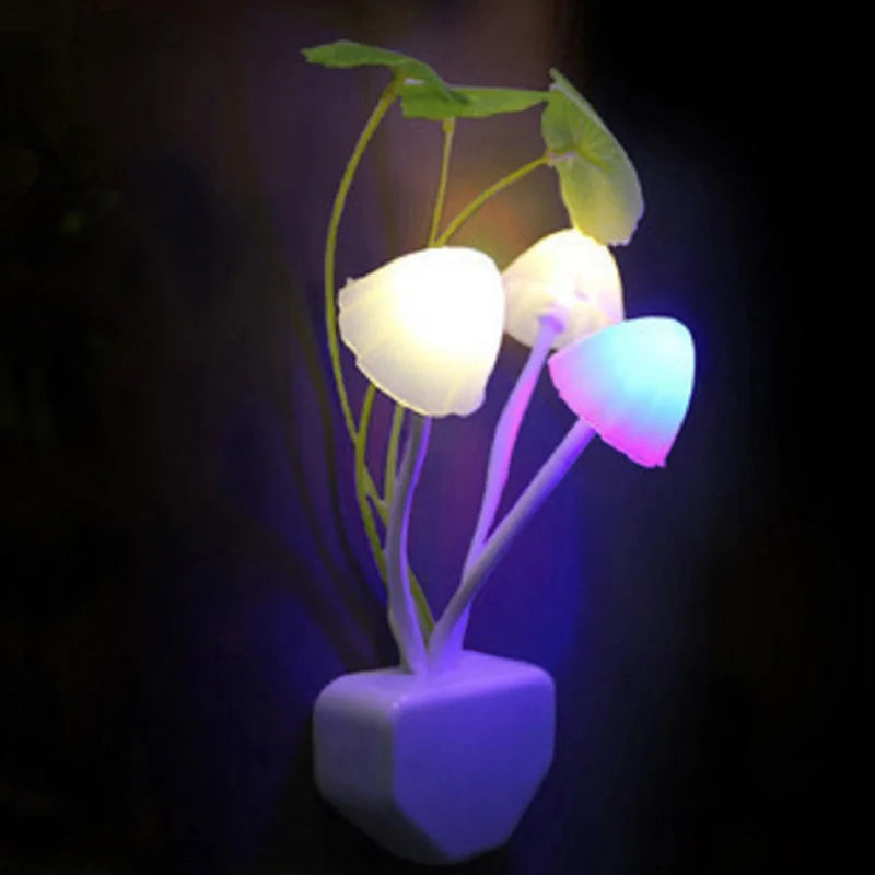 Whimsical mushroom night light