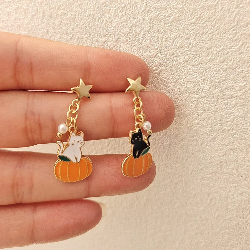 Prrrrfect pumpkin earrings