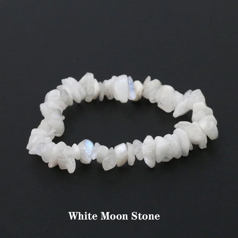 Natural Crystal Gemstone Stack the energy bracelet - Blossoms&Moss