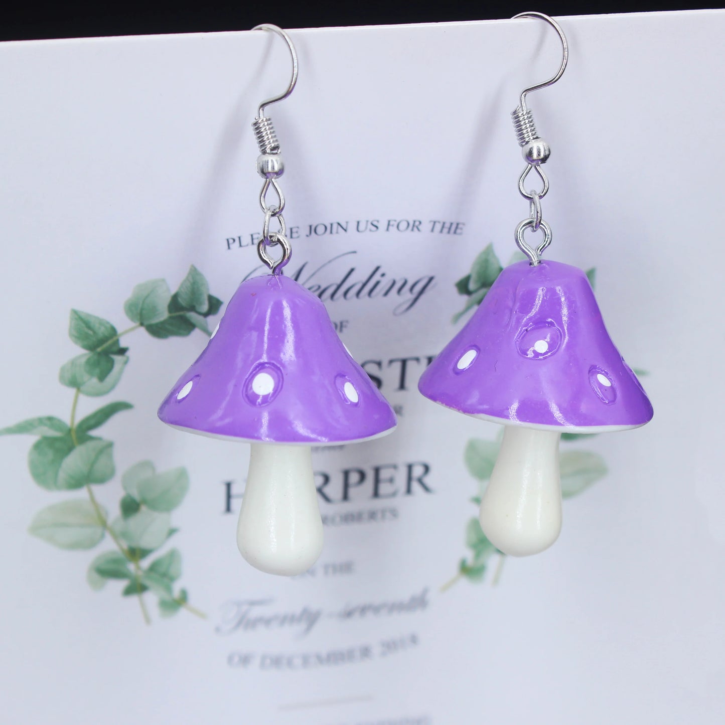 Mushroom earrings