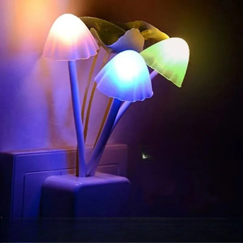 Whimsical mushroom night light