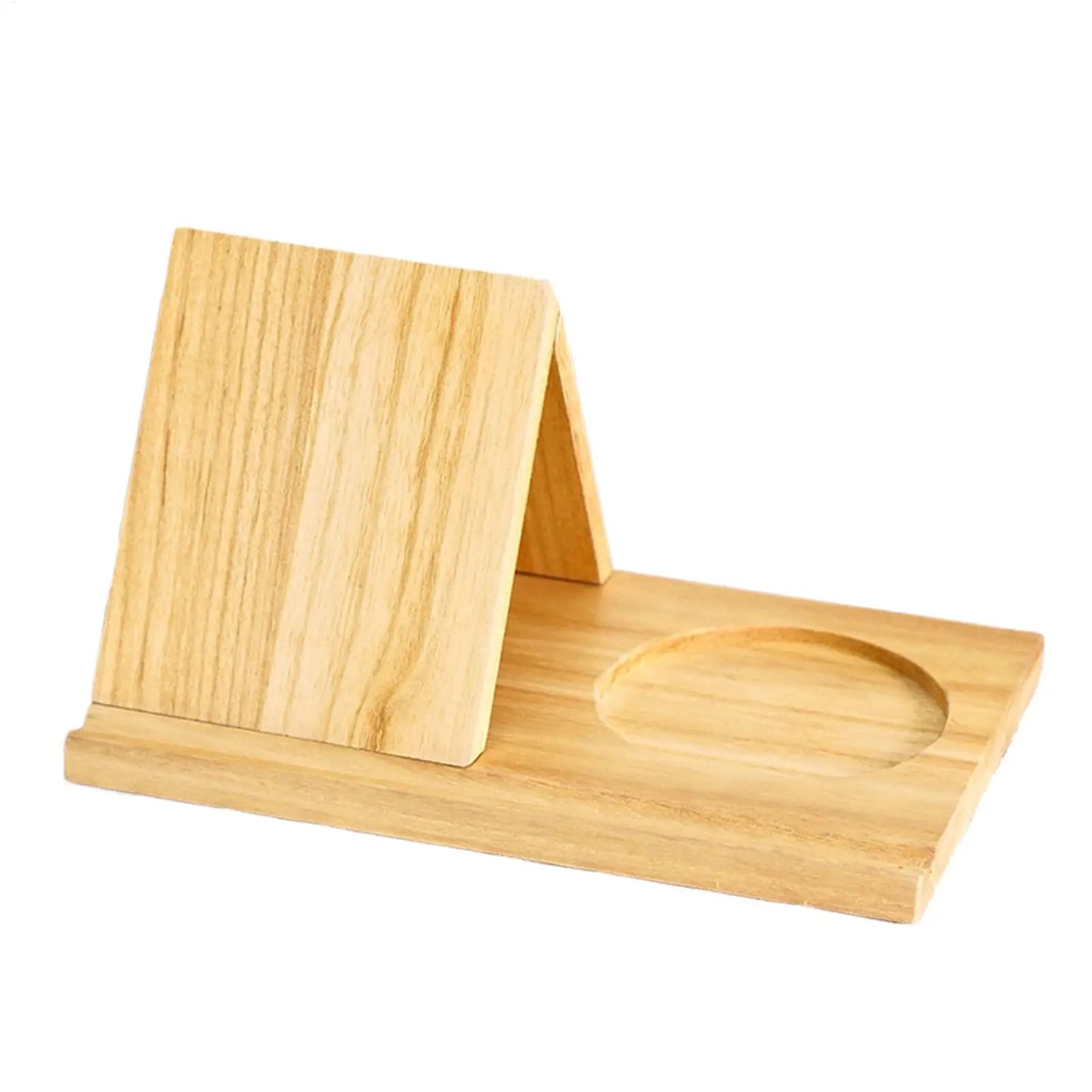 Wooden Reading Stand Handmade with Cup Holder