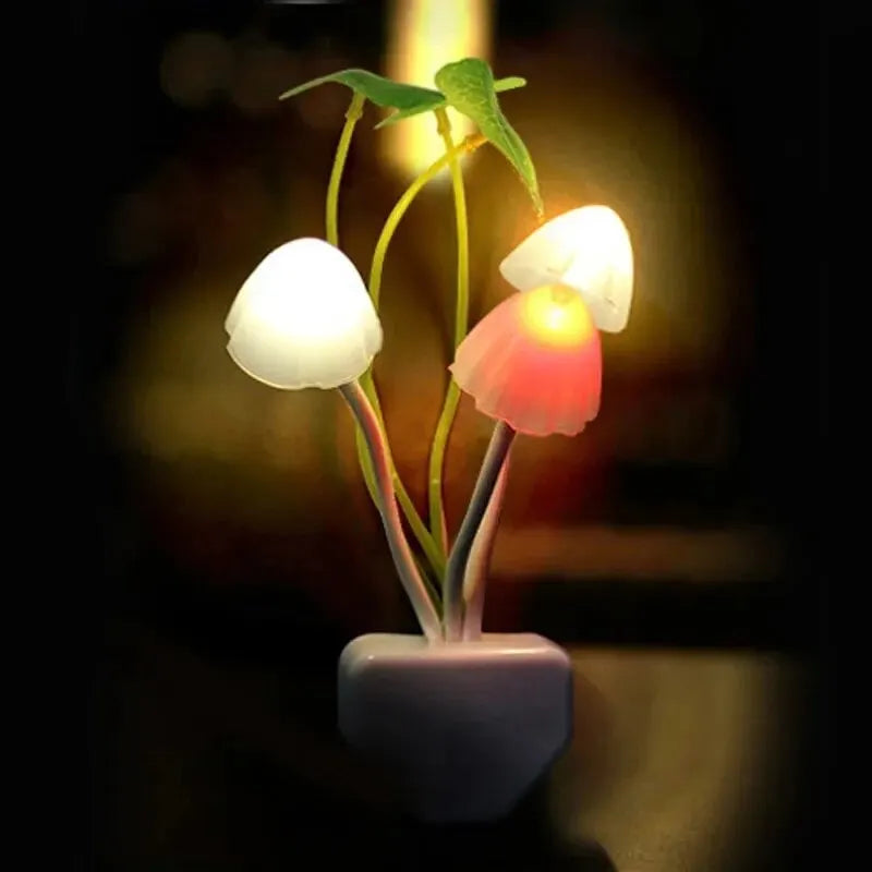 Whimsical mushroom night light