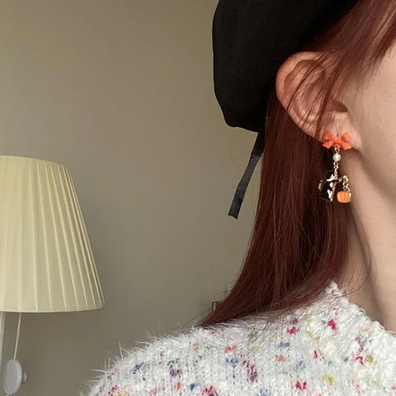 Prrrrfect pumpkin earrings