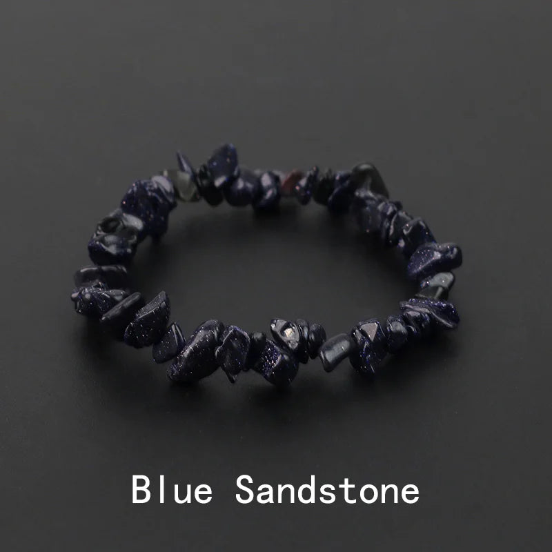 Natural Crystal Gemstone Stack the energy bracelet - Blossoms&Moss