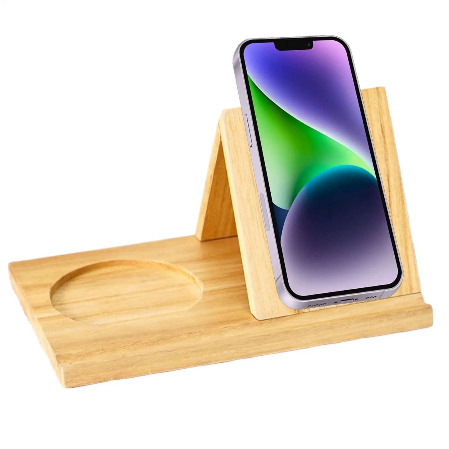 Wooden Reading Stand Handmade with Cup Holder