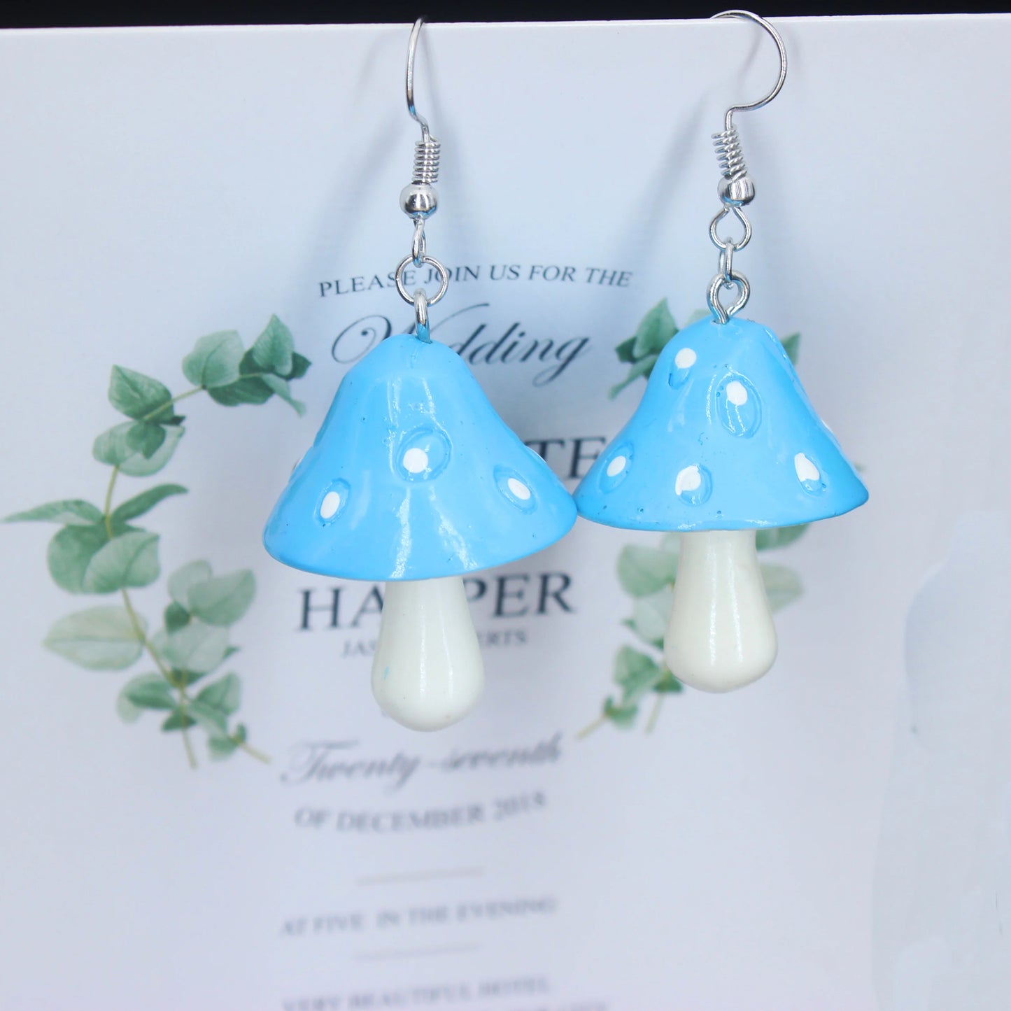Mushroom earrings