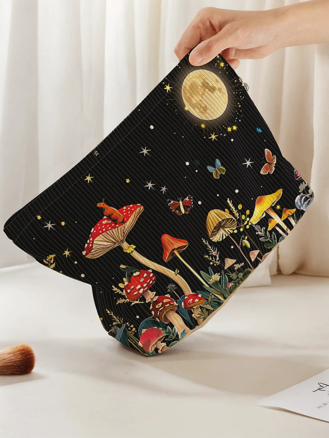 Mushroom Forest makeup bag
