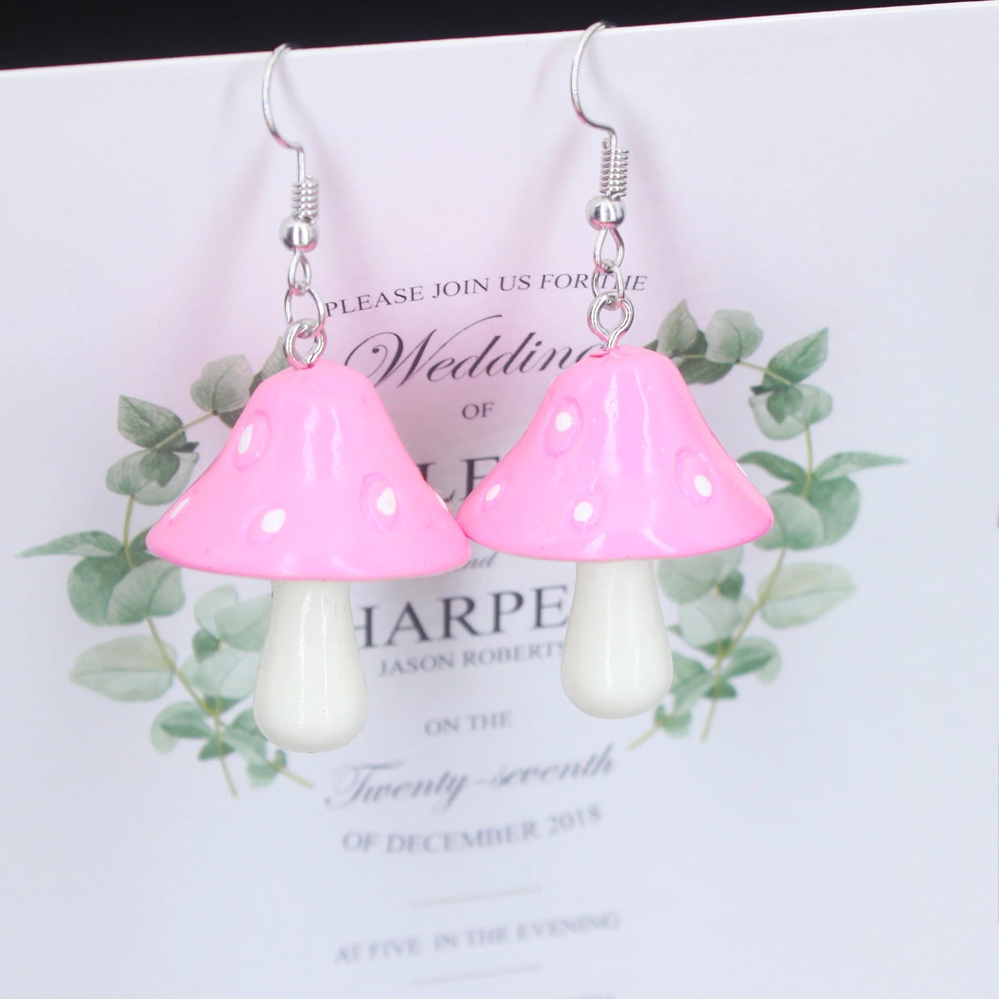 Mushroom earrings