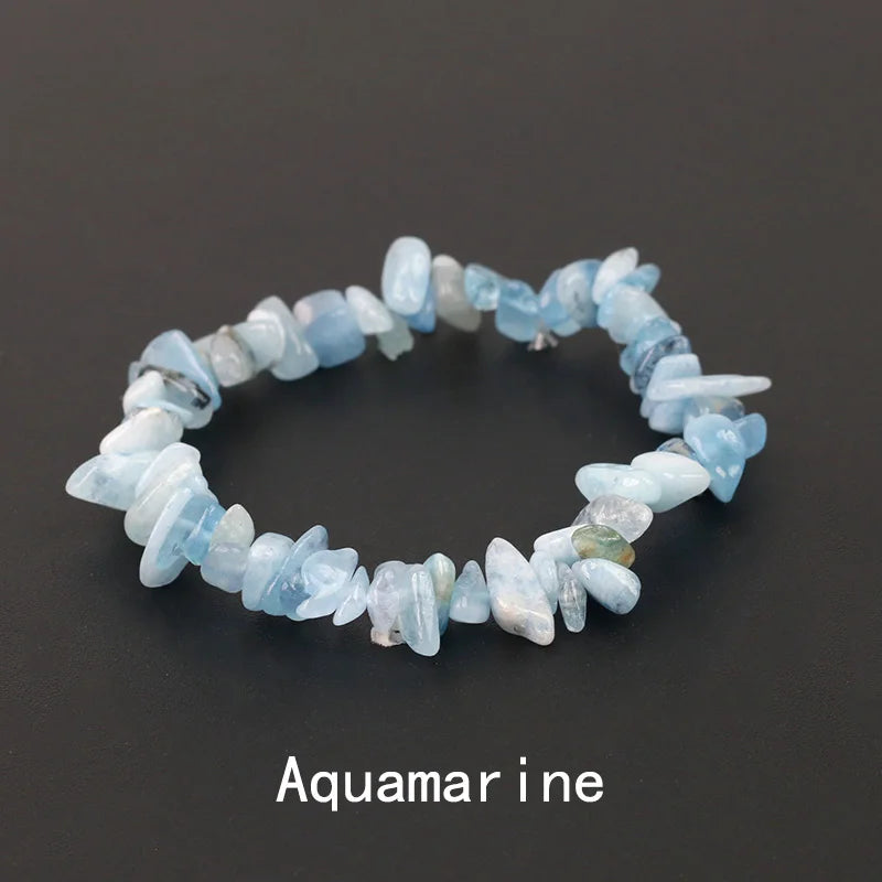 Natural Crystal Gemstone Stack the energy bracelet - Blossoms&Moss