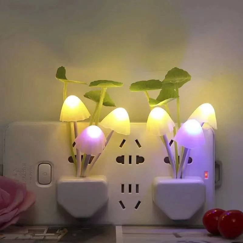 Whimsical mushroom night light