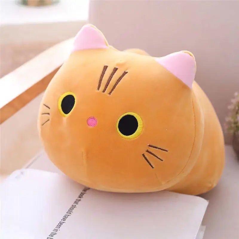 Adorable beans fluffed cat pillow - Blossoms&Moss