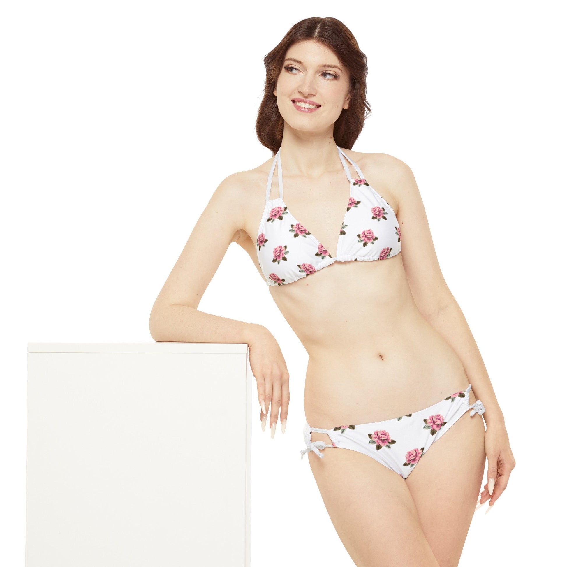 All the roses Strappy Bikini Set - Blossoms&Moss