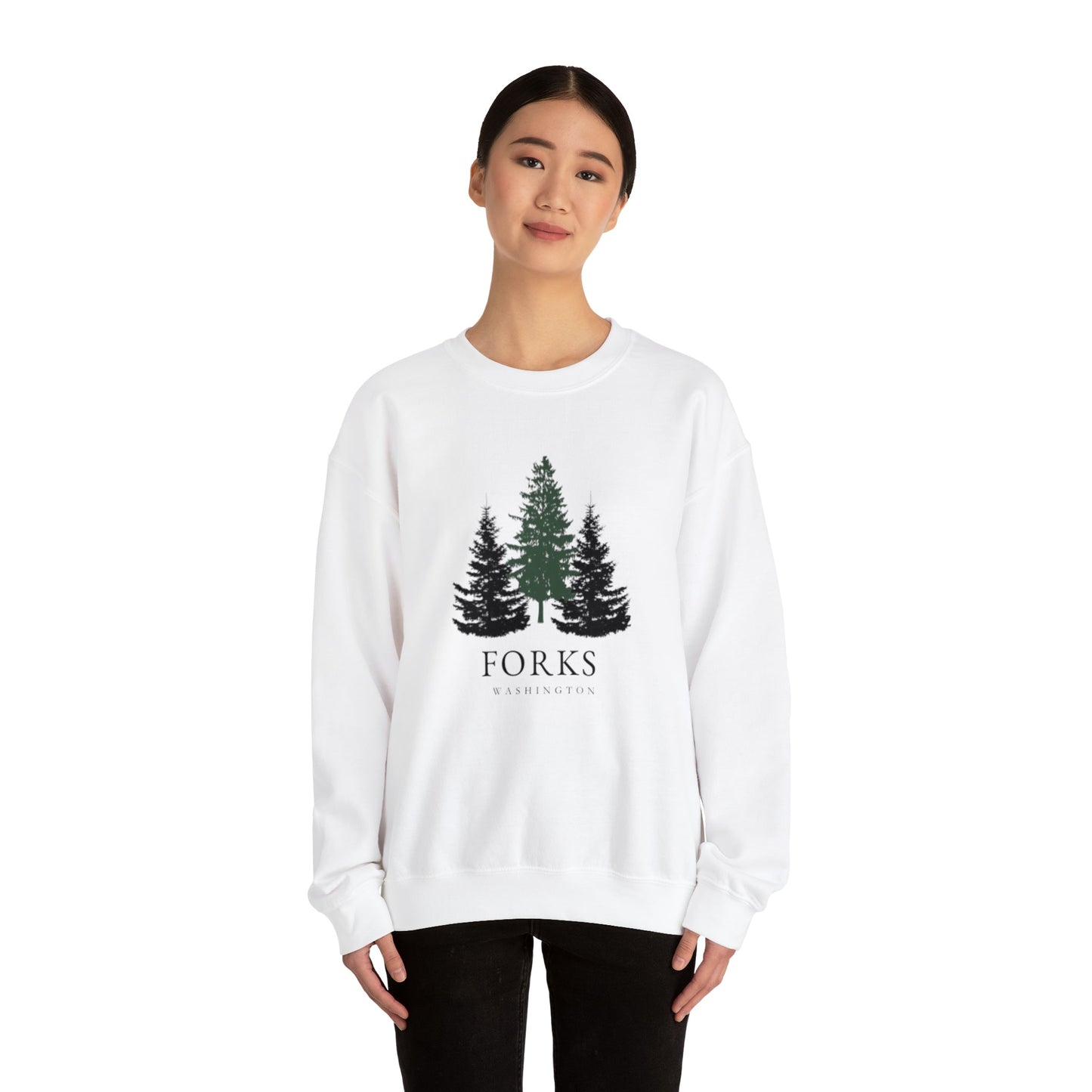 Bella’s fave Forks WA Crewneck Sweatshirt - Blossoms&Moss