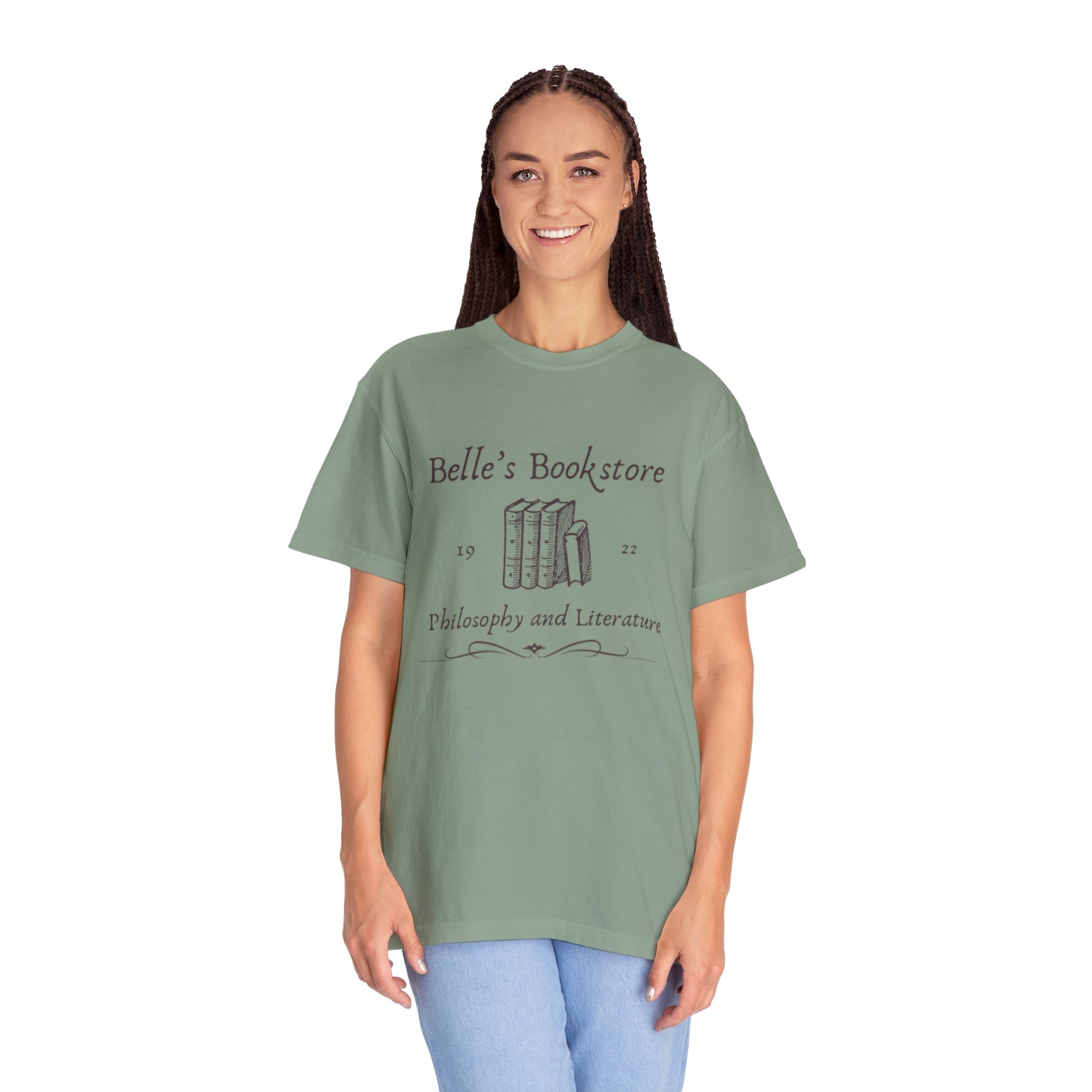 Belle’s Bookstore T-shirt - Blossoms&Moss