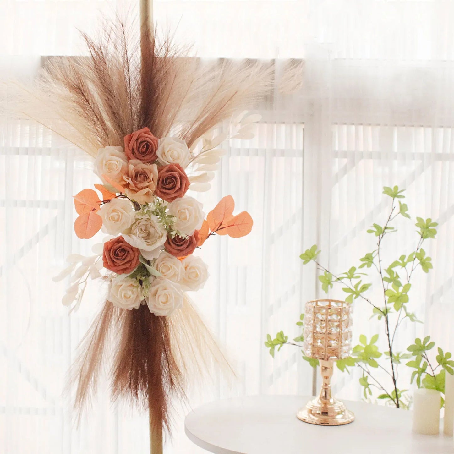 Bohemian Wedding floral swag - Blossoms&Moss