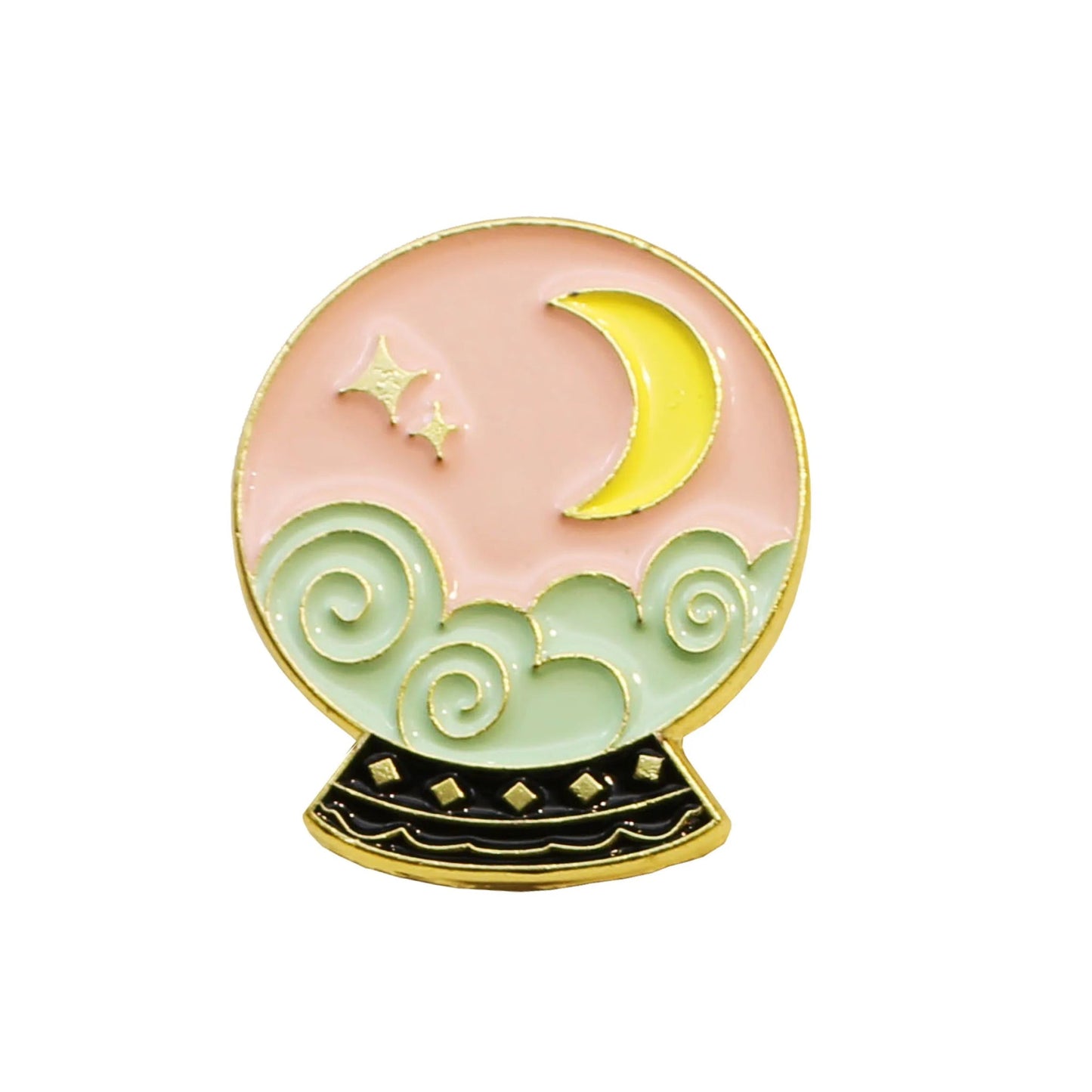 Crystal girl enamel pins - Blossoms&Moss