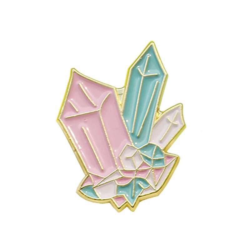 Crystal girl enamel pins - Blossoms&Moss