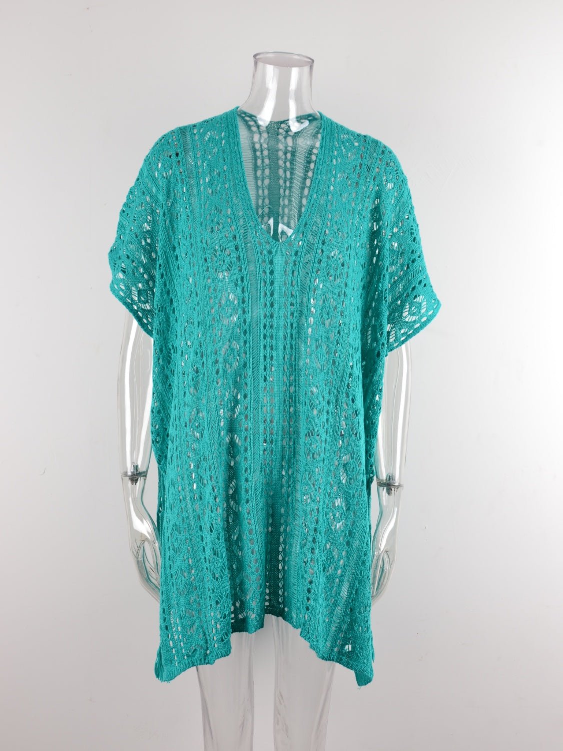 Cutout V - Neck Cover - Up with Tassel - Blossoms&Moss