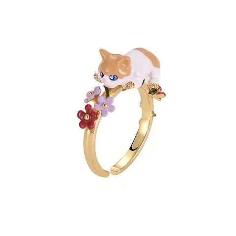 Delicate as a bean cat ring - Blossoms&Moss