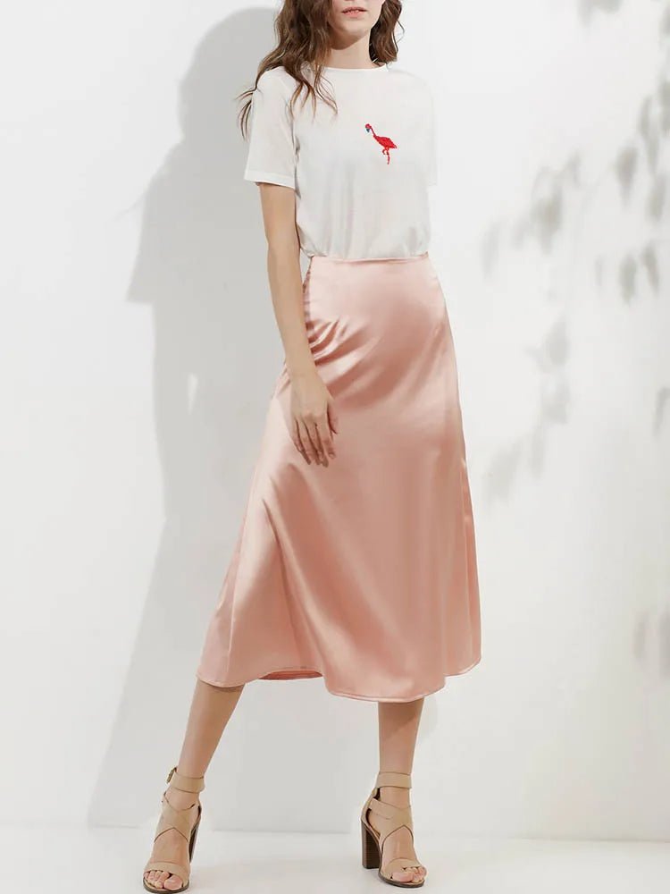 Don’t quit your day job satin pencil skirt - Blossoms&Moss