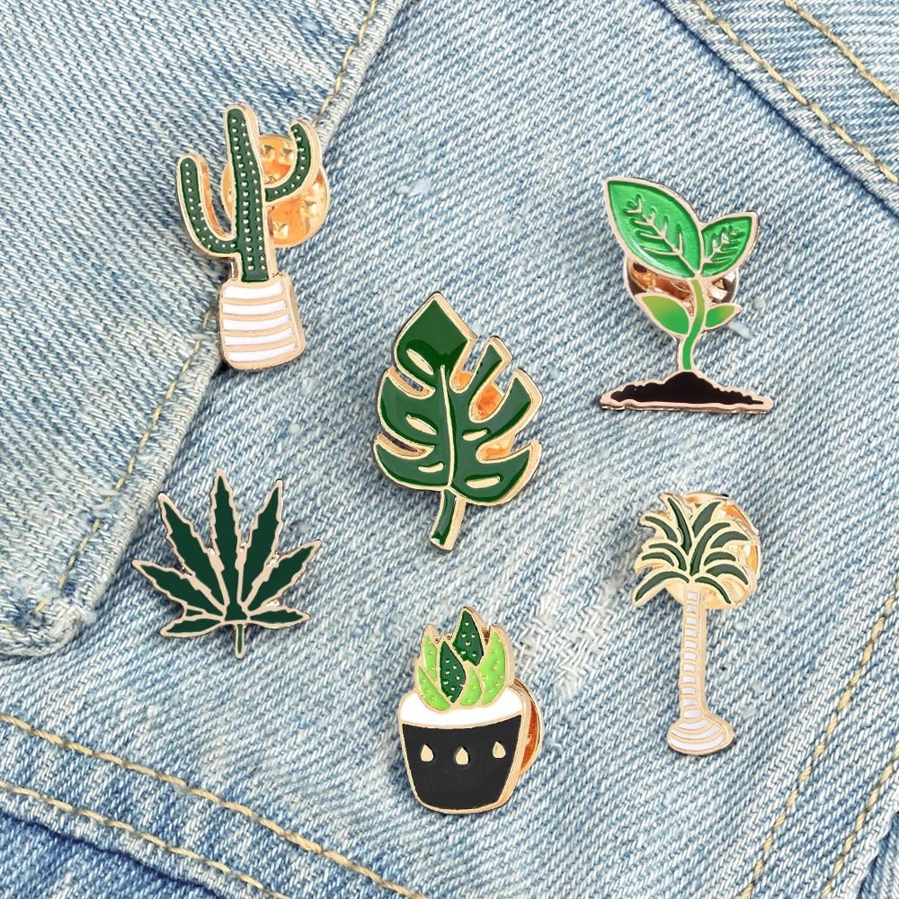 Eat your greens enamel pins - Blossoms&Moss