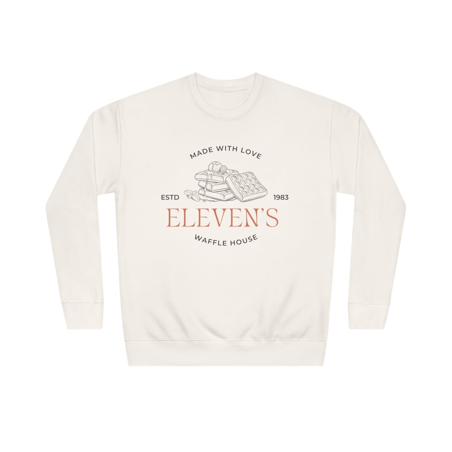 Eleven’s waffles Unisex Crew Sweatshirt - Blossoms&Moss